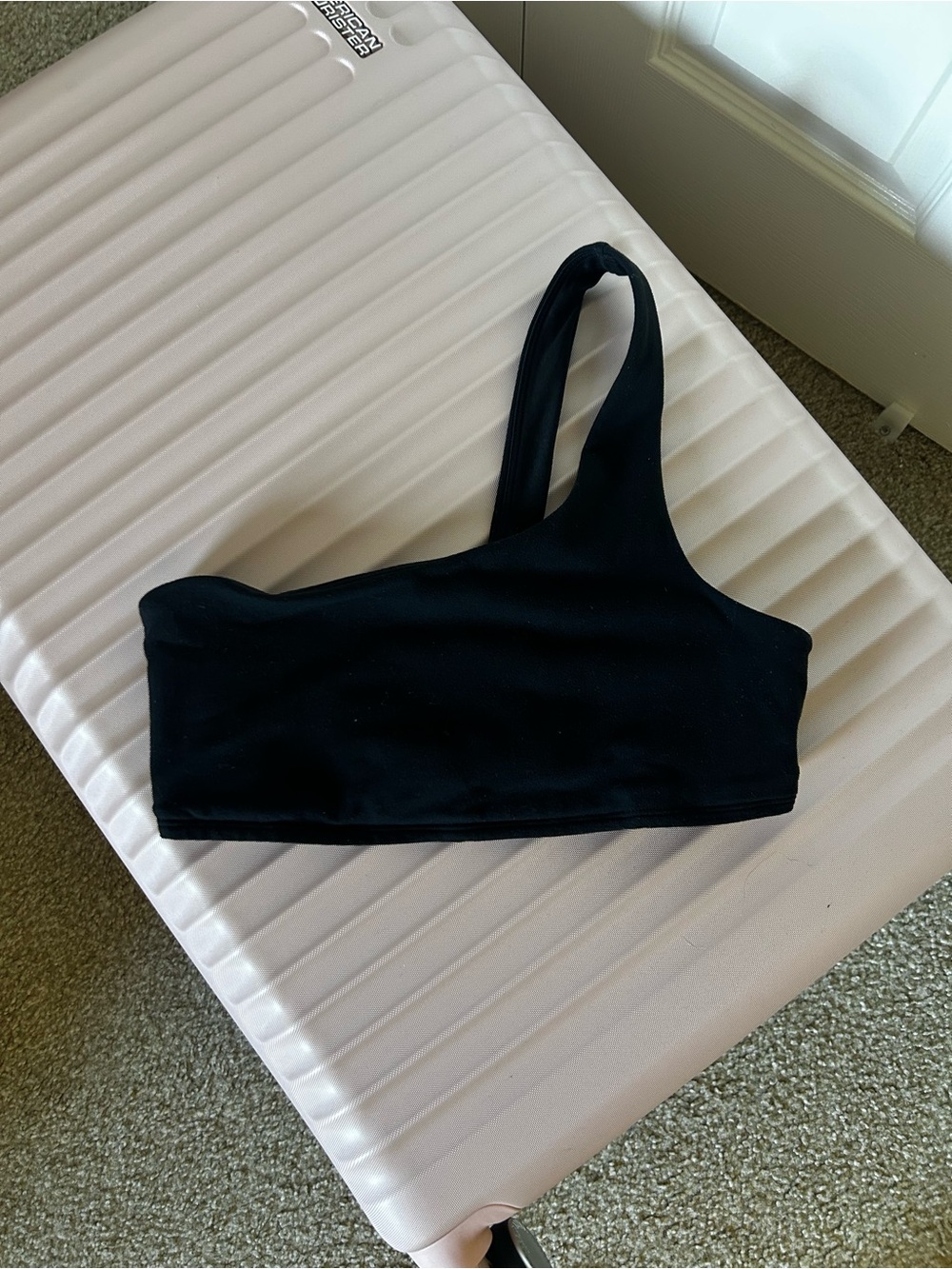 Alo one shoulder sports bra